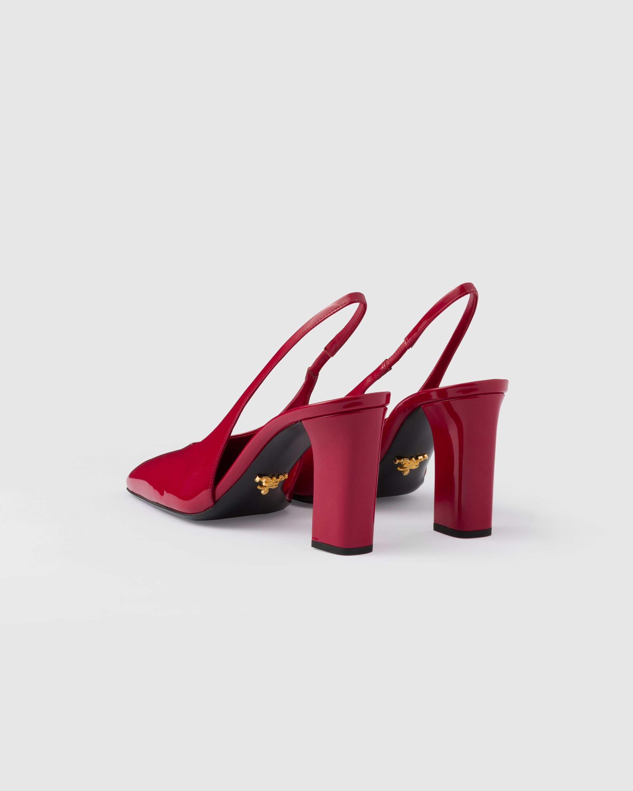 サンダル・ミュール PRADA | Satin slingback pumps 1I535N_049_F0005_F_035 Logo-embossed satin pumps | Prada | OTTODISANPIETRO