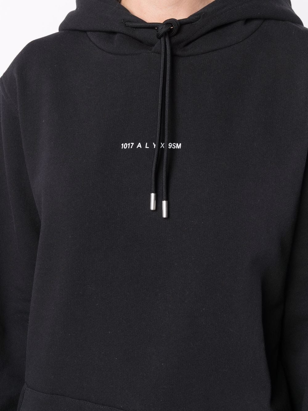 logo drawstring hoodie - 5