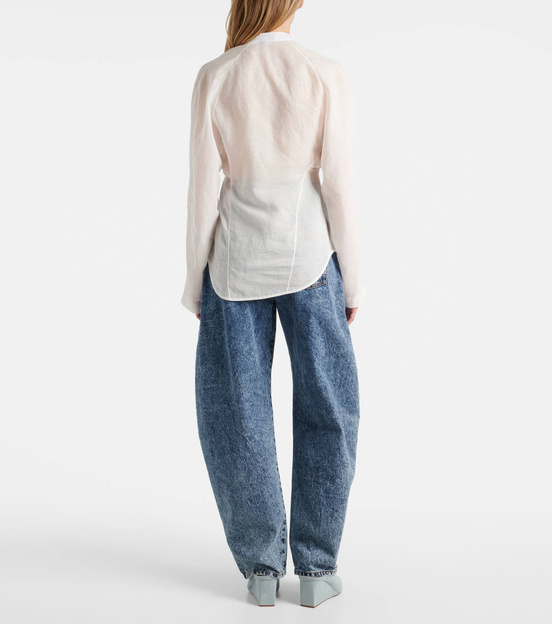Cotton and linen blouse - 3