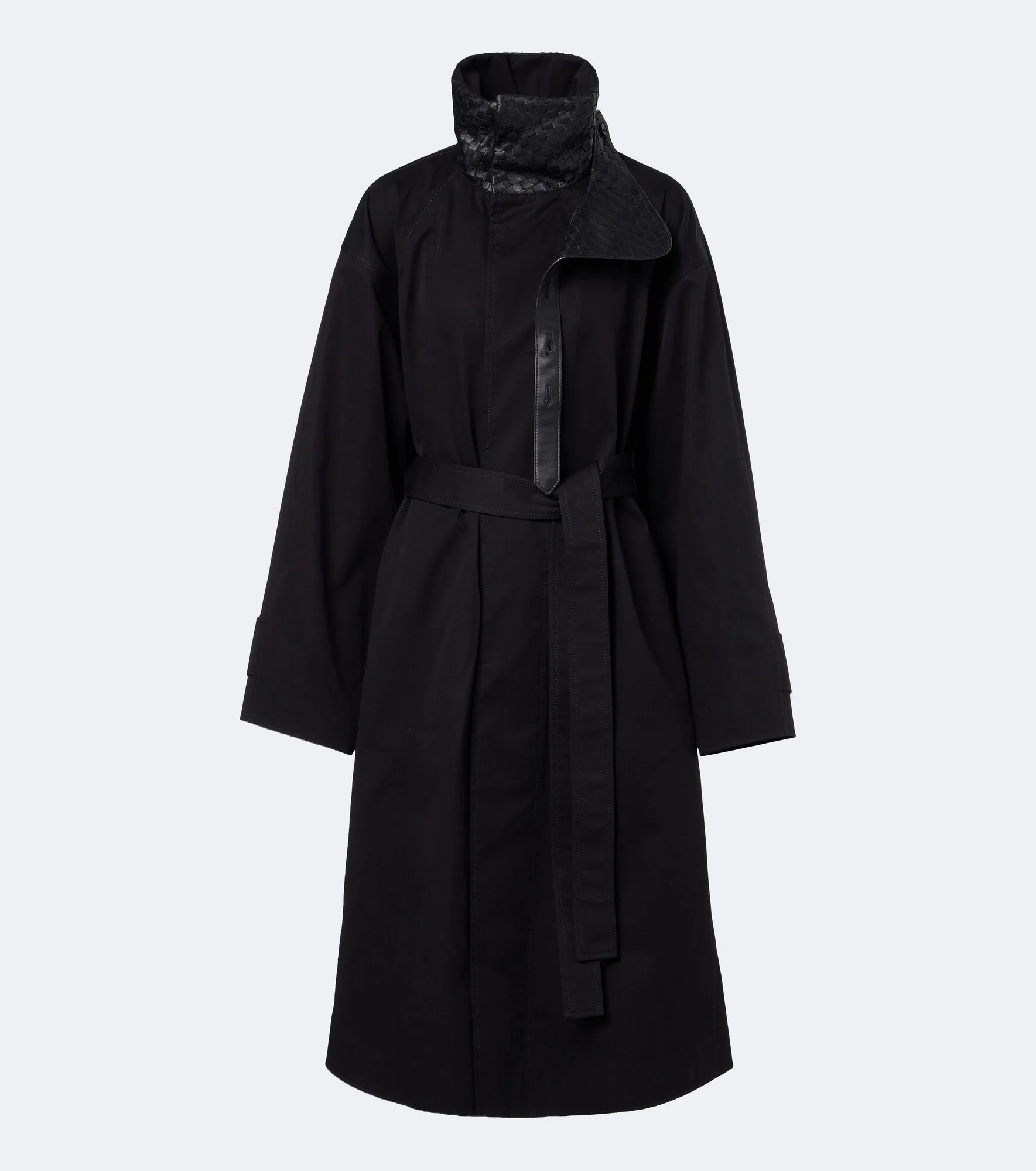 Intrecciato cotton trench coat - 1