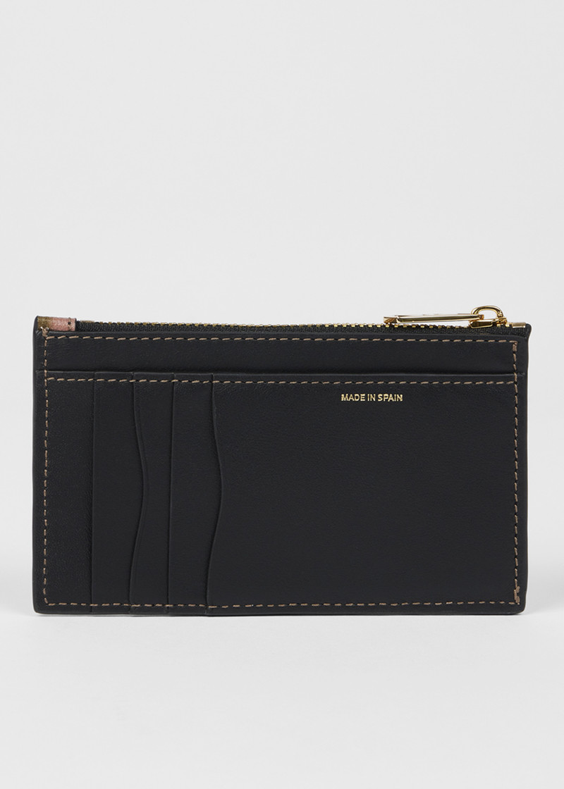 Paul Smith Women's 'Midnight Swirl' Leather Small Zip-Fastening Purse outlook