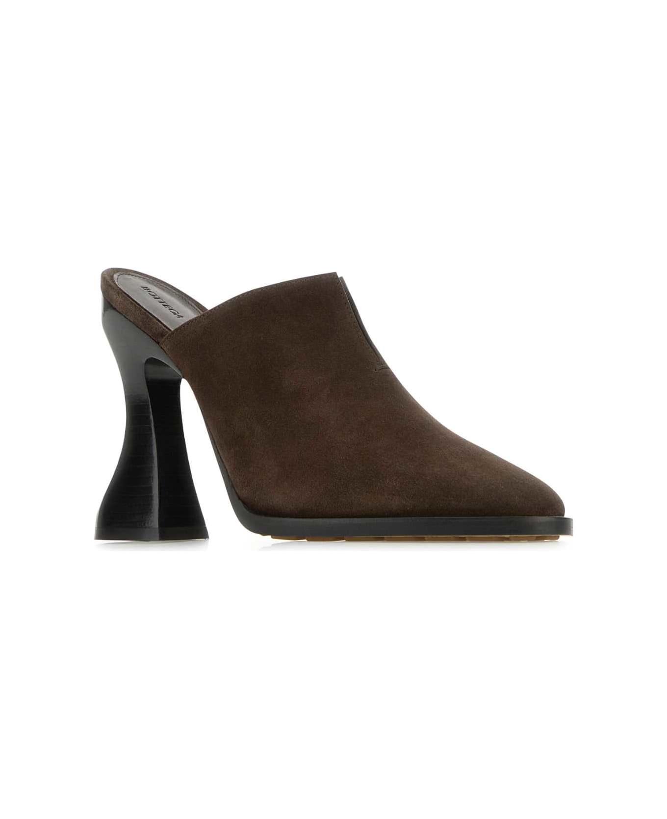 Brown Suede Cha-cha Mules - 2