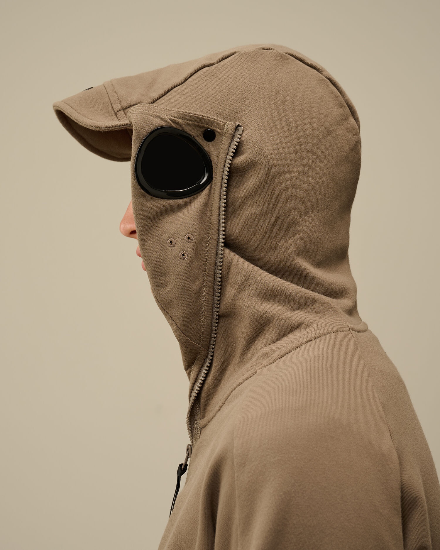 CP COMPANY｜HOODIES/ZIP-UPS (Diagonal Raised Fleece Hood C.P. Company Diagonal Raised Fleece Goggle Zipped Hooded