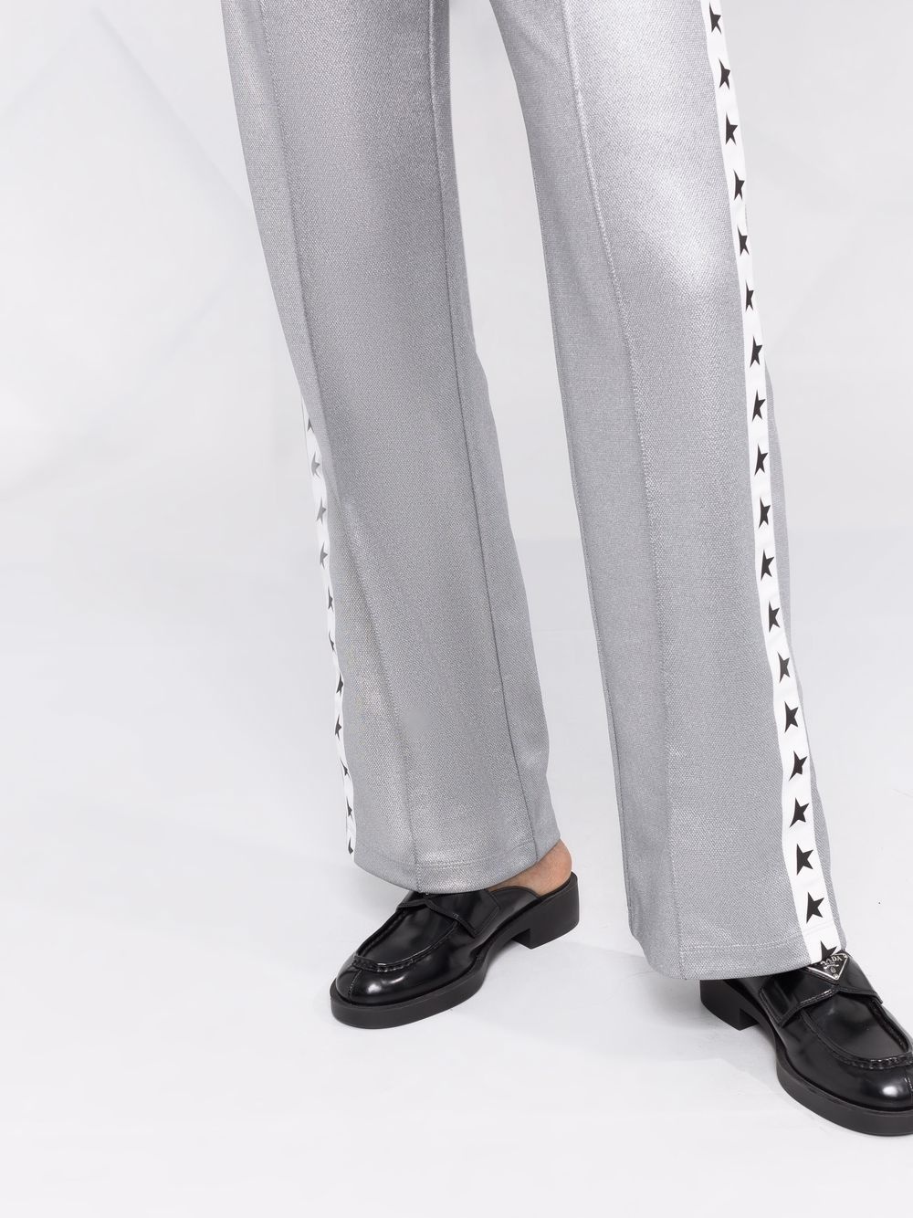 logo-tape straight-leg trousers - 3