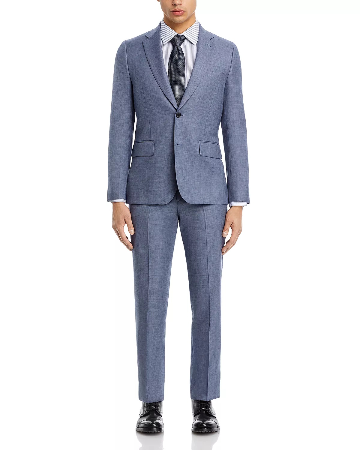 Brierly Sharkskin Tailored Fit Two Button Suit - 3