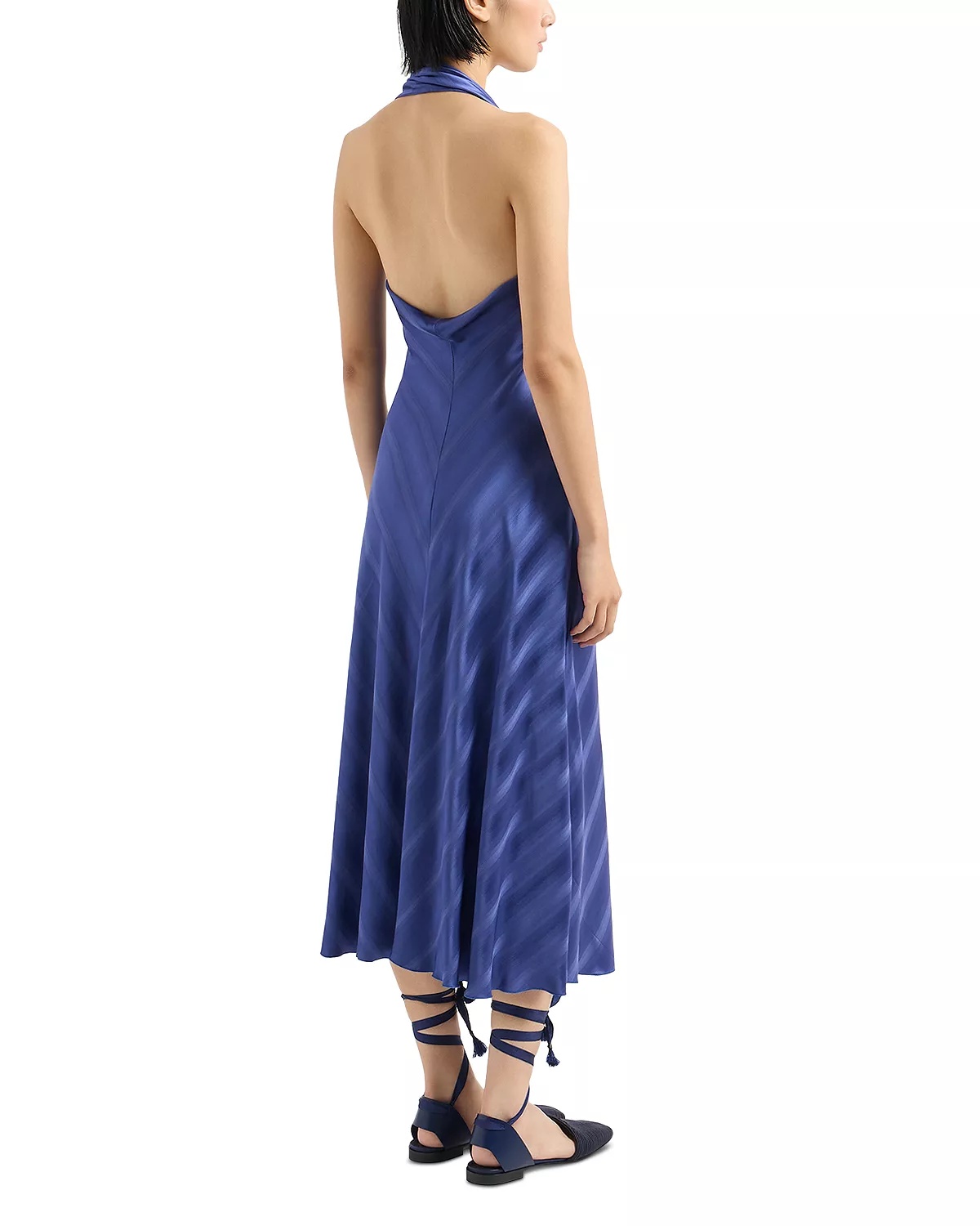 Wrap Neck Maxi Dress - 4