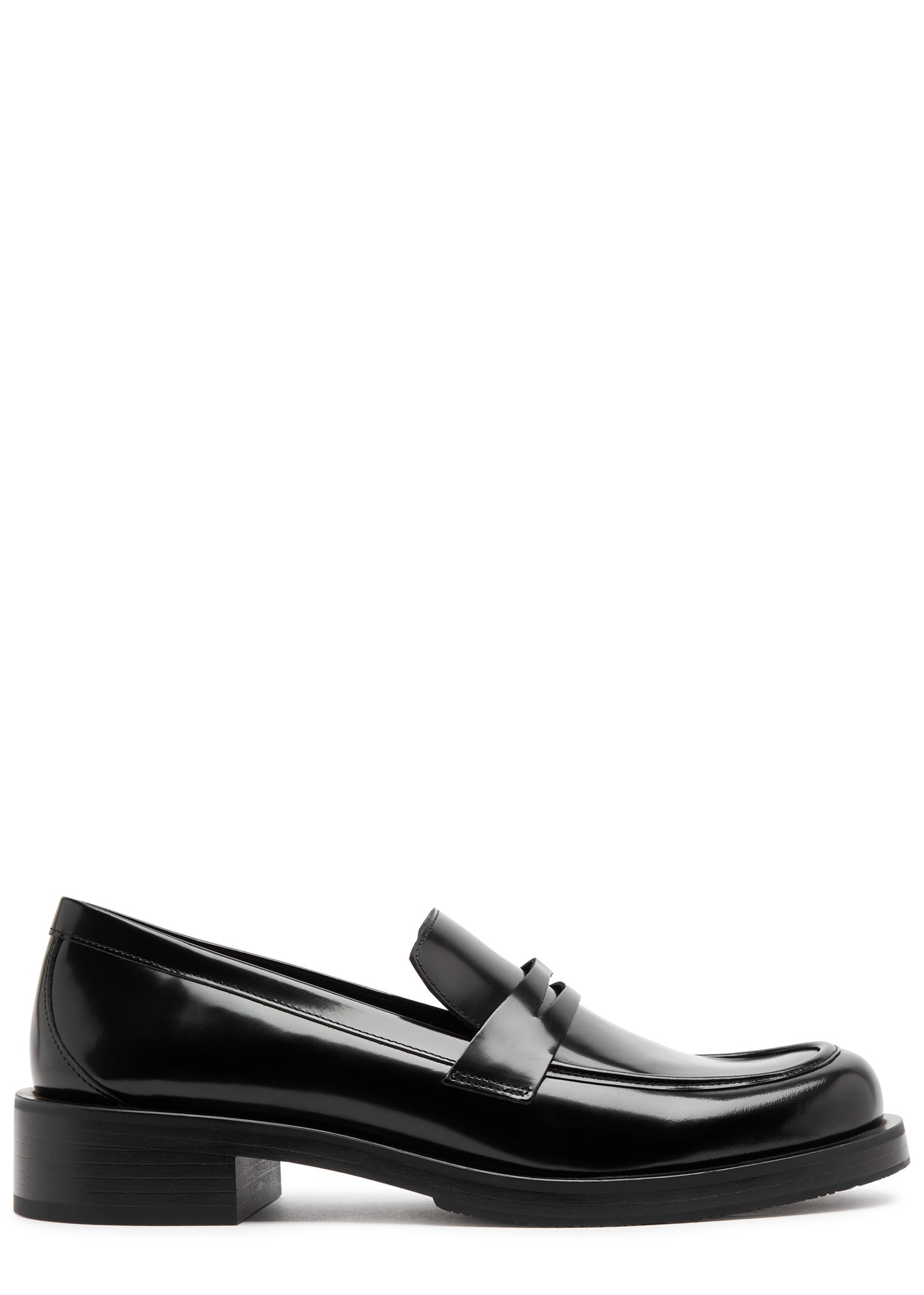 Palmer Bold 40 glossed leather loafers - 1