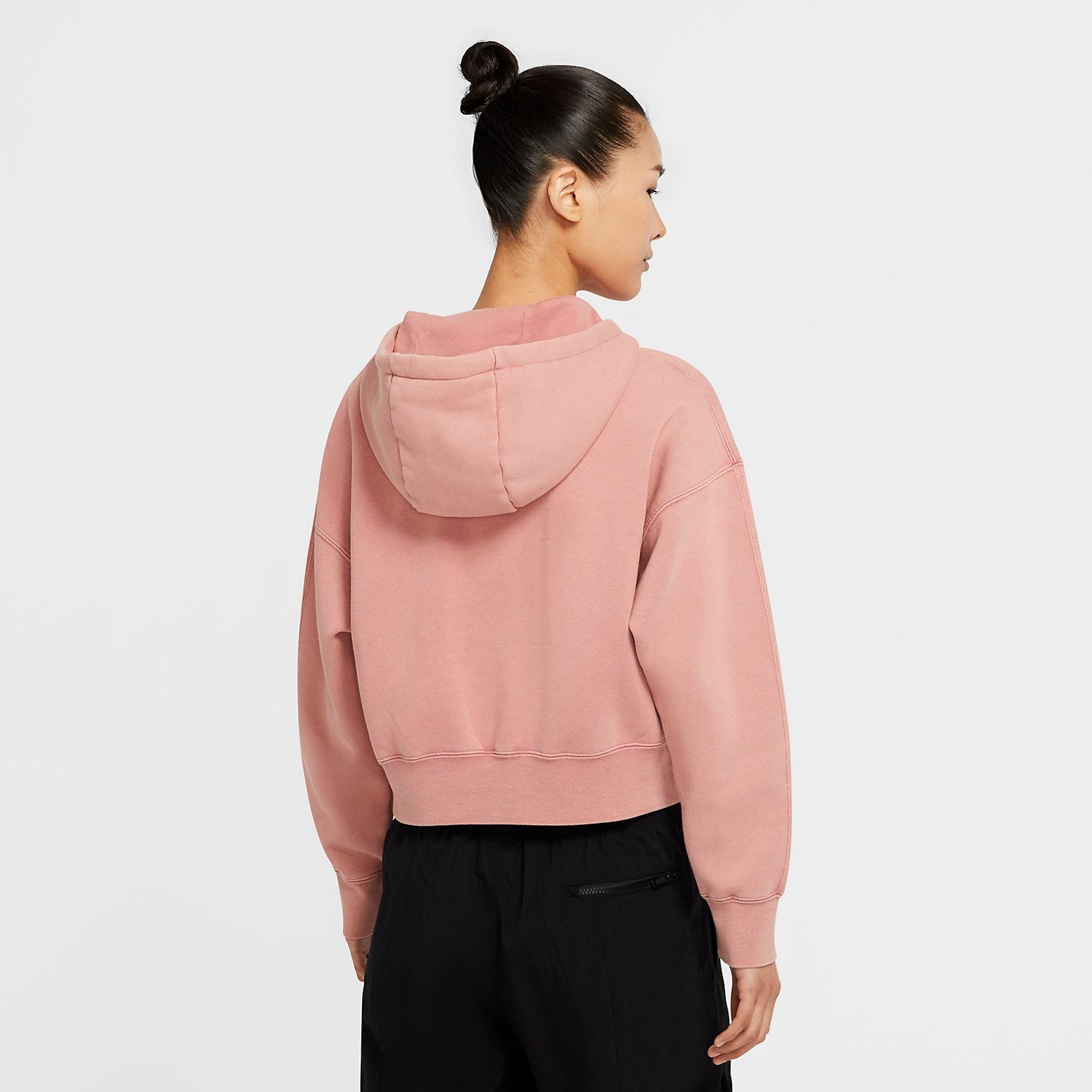 (WMNS) Air Jordan Flight Fleece Pullover 'Pink' CV7738-614 - 4