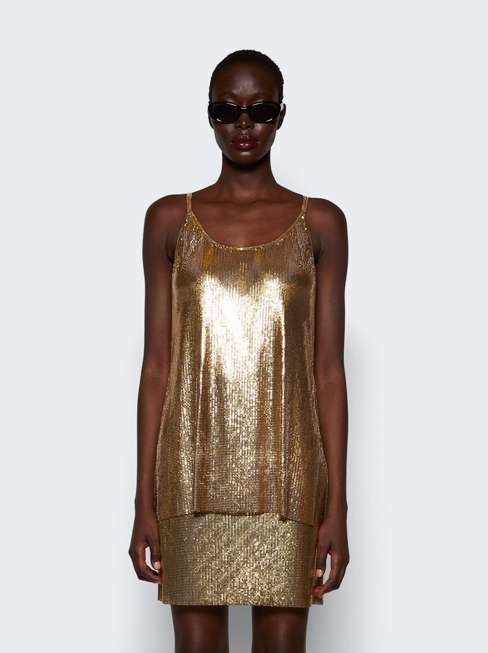 Mesh Tank Top Gold - 3