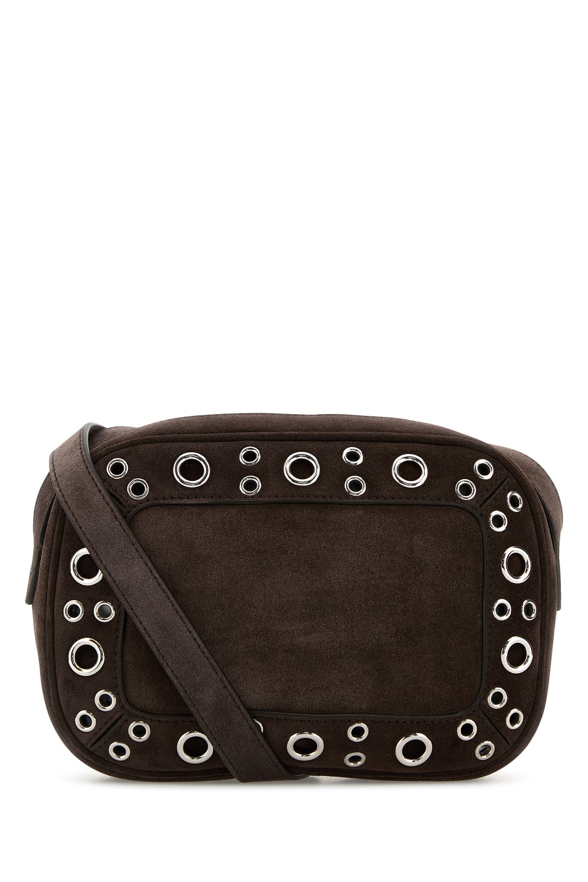 Brown suede Nellcôte crossbody bag - 3