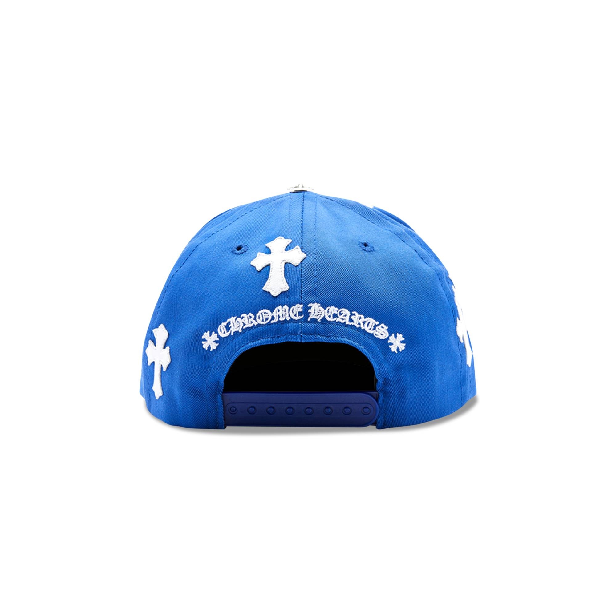 Chrome Hearts Cross Patch Baseball Hat 'Blue' - 2