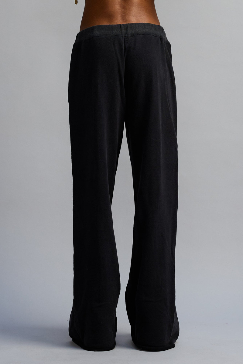 ZIPPERED WIDE LEG SWEATPANT 4