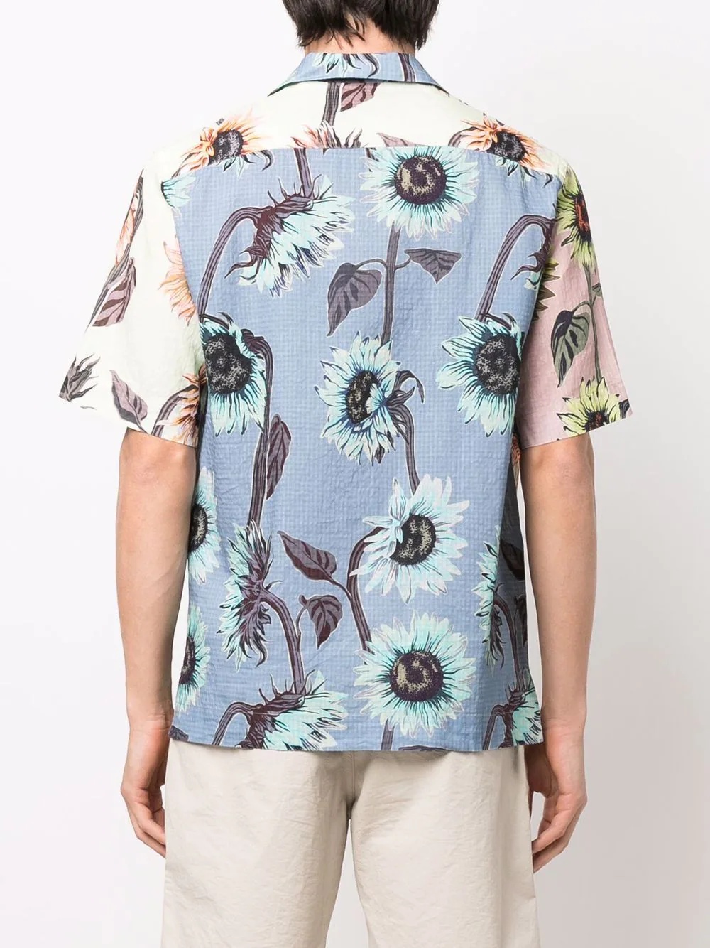 floral-print short-sleeved shirt - 4