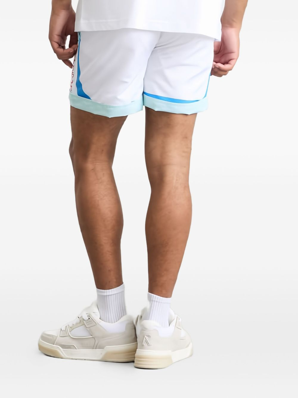 logo-print swim shorts - 4