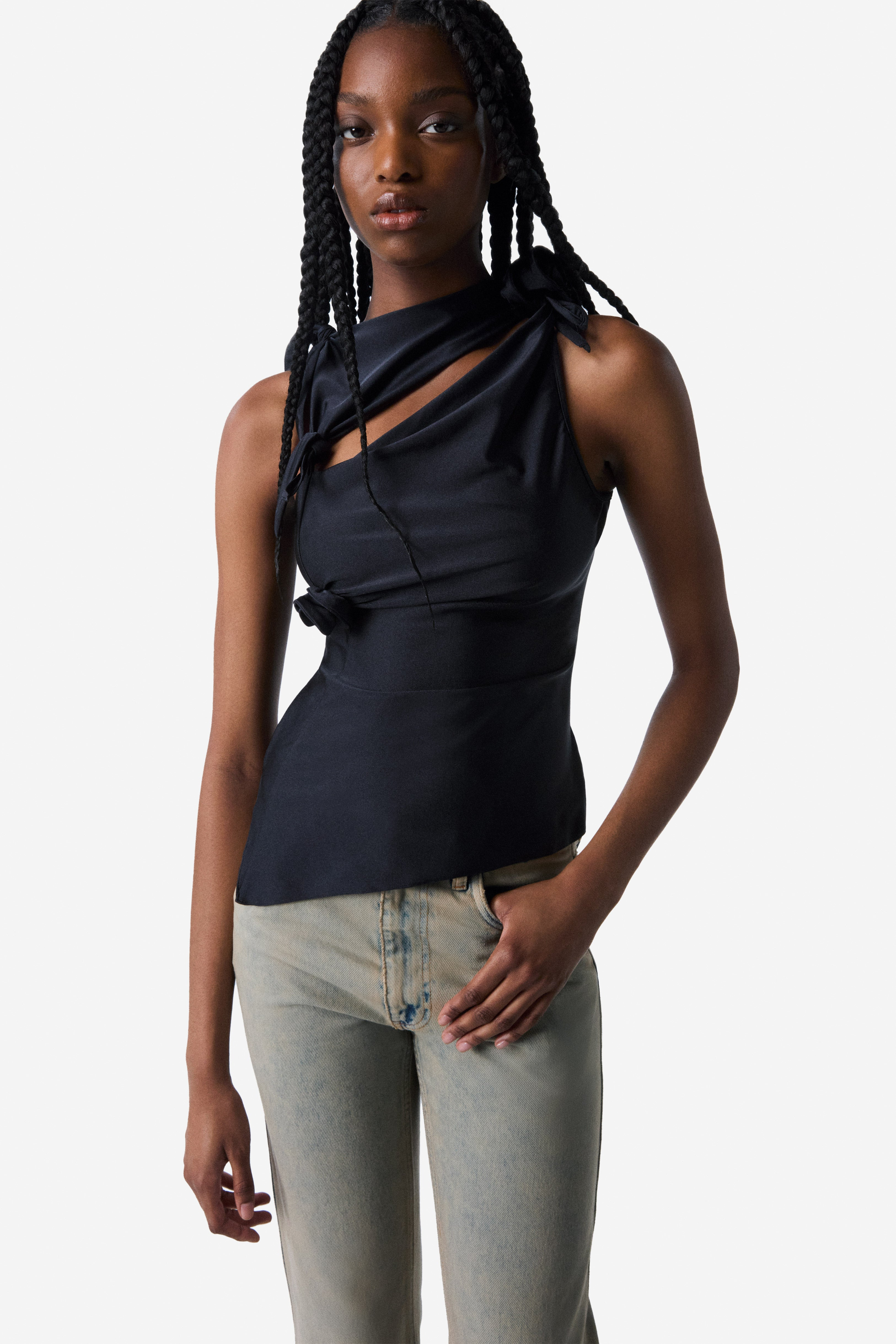 Asymmetric Flower Top - 3