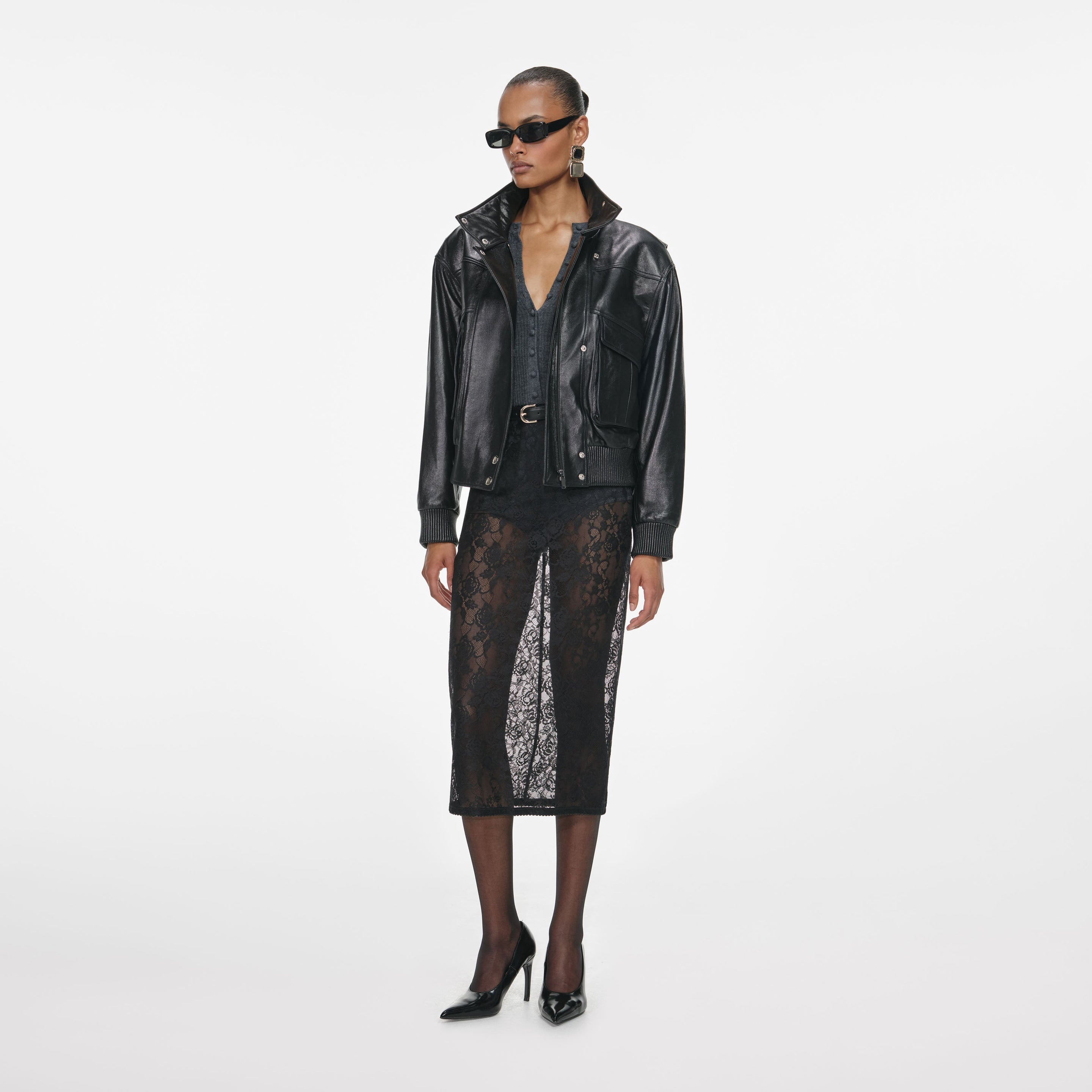Black Leather Jacket - 2