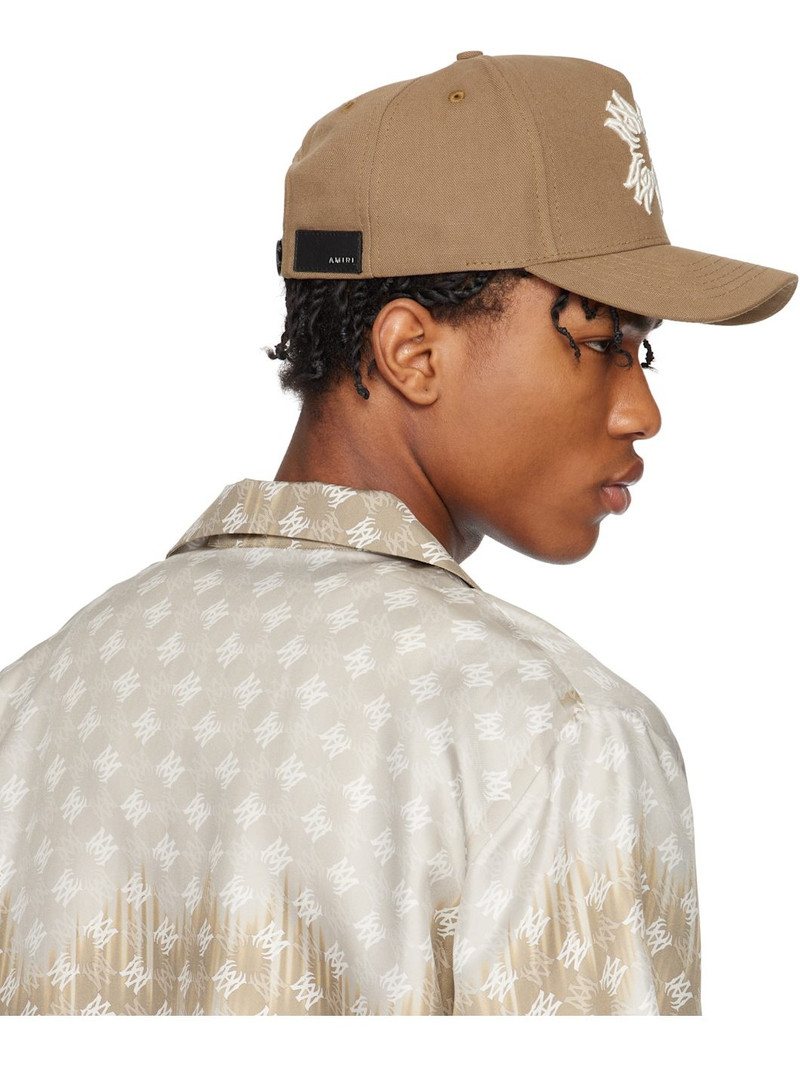 Brown 'MA' Quad Canvas Cap 3