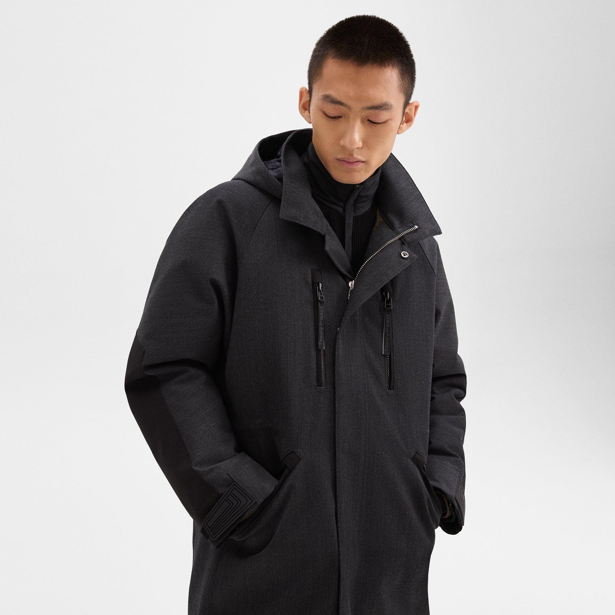 Hooded Parka in Wool-Blend Twill - 5