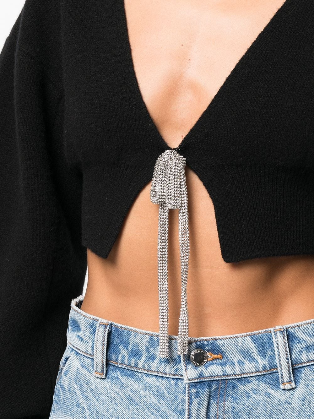 V-neck cropped cardigan - 5
