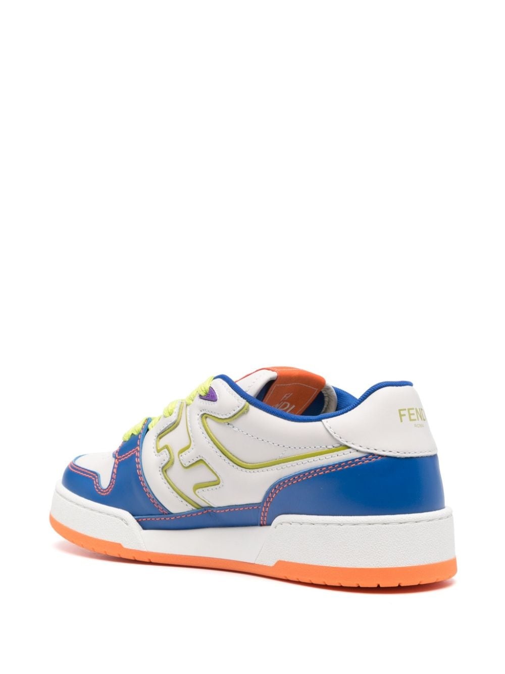 Match leather sneakers - 3