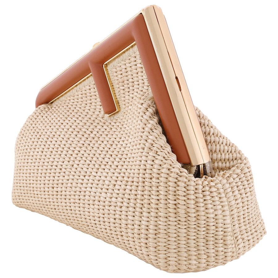 Fendi Texture Weave Straw Bag - 4