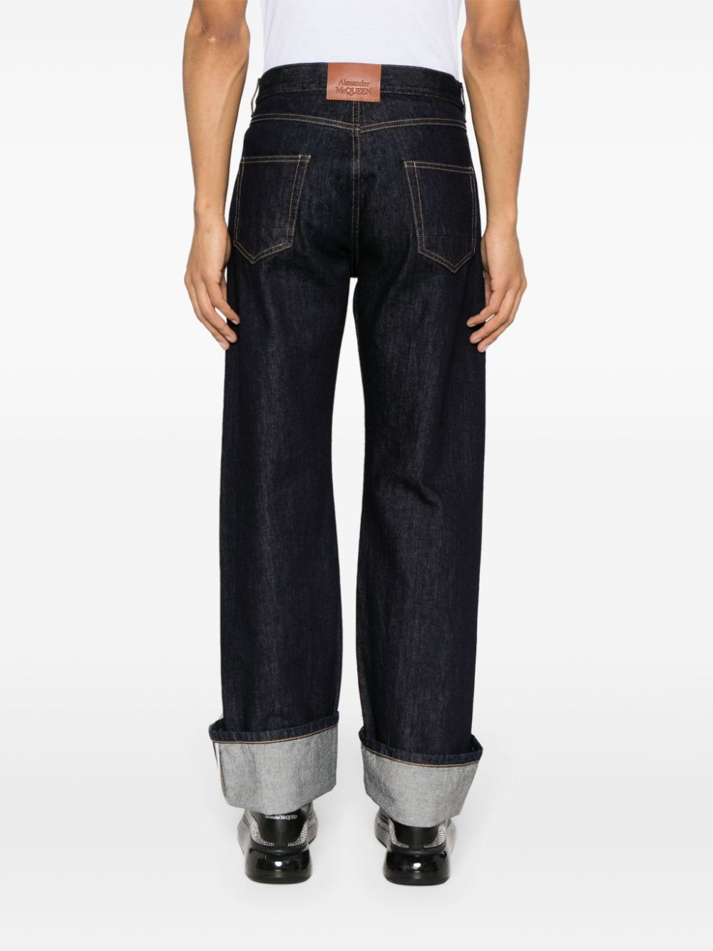 straight-leg cotton jeans - 4