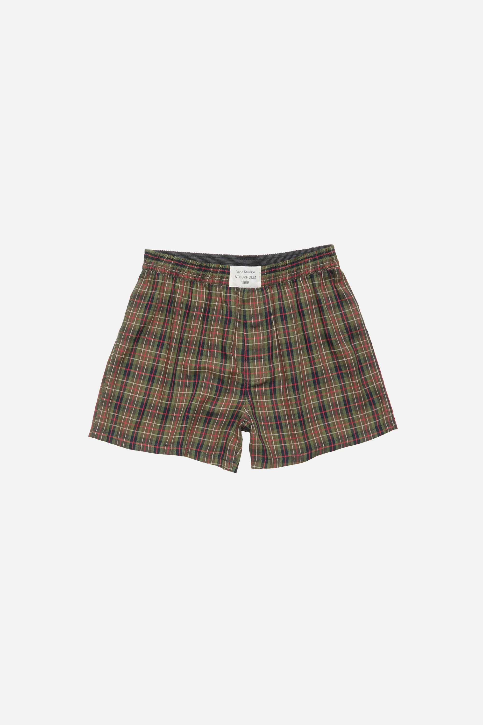 Casual check shorts - Green multi - 1