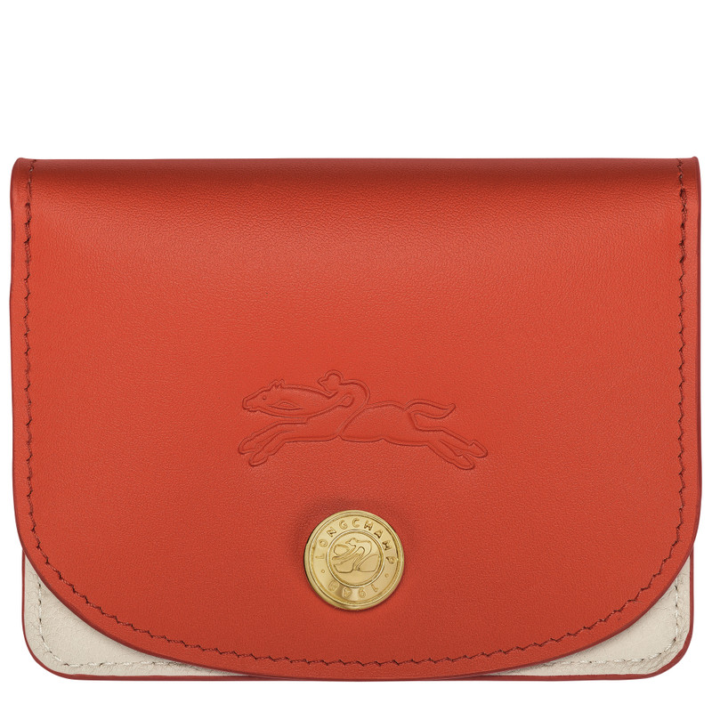Le Pliage Xtra Card holder Paprika - Leather 1