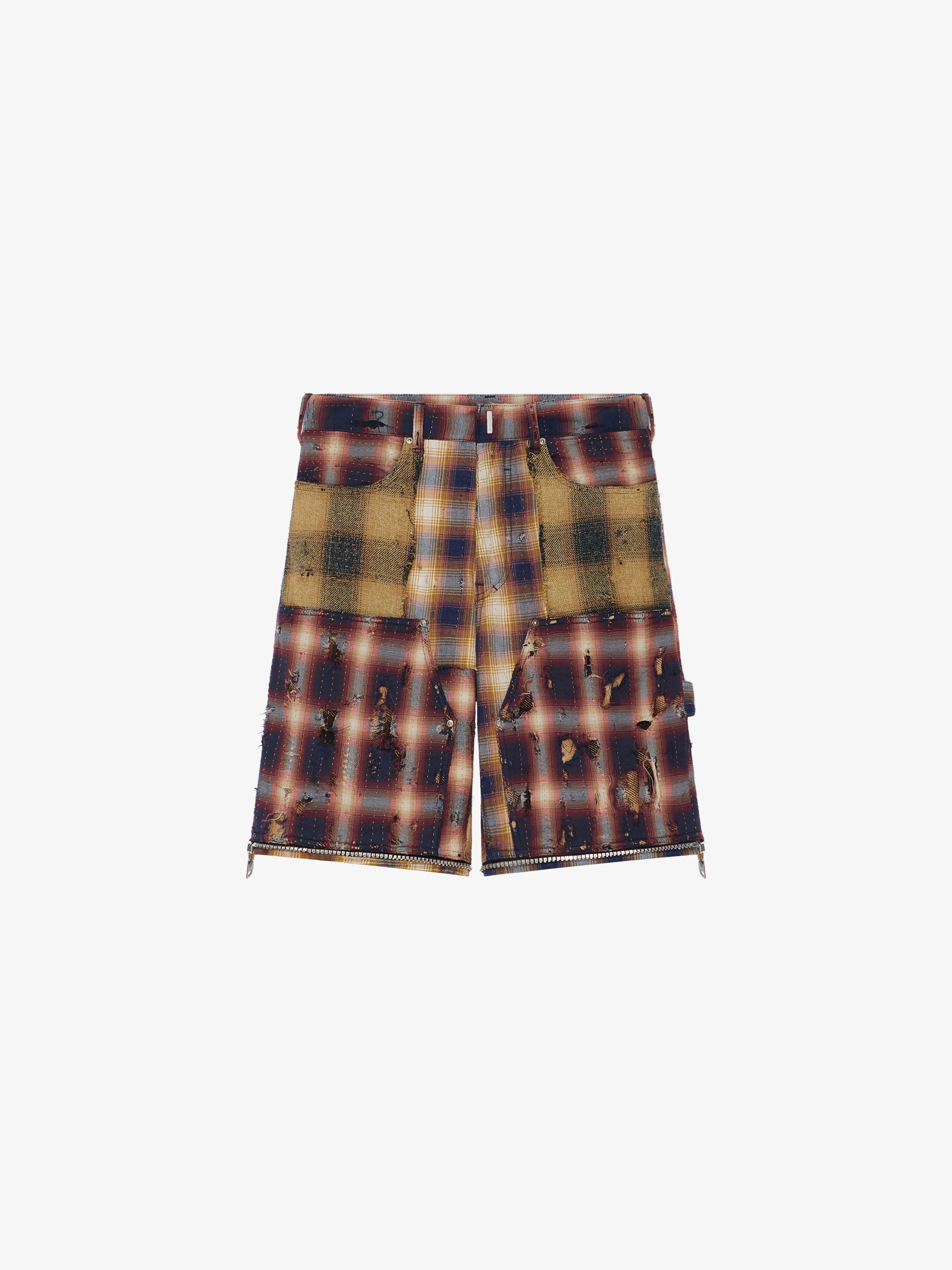 TWO IN ONE DETACHABLE PANTS IN BORO-EFFECT DESTROYED DENIM - 5