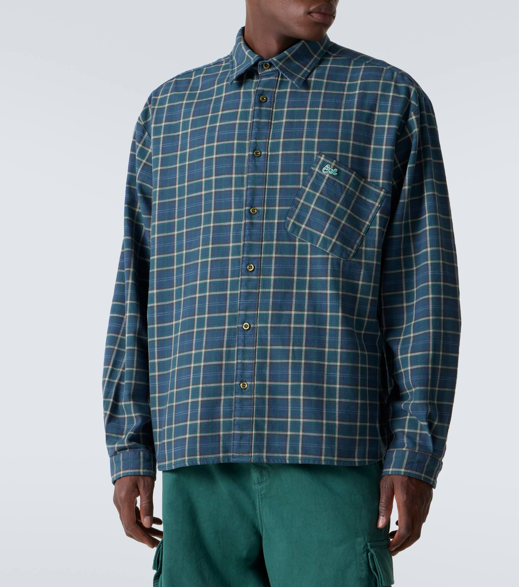 Checked cotton shirt - 3