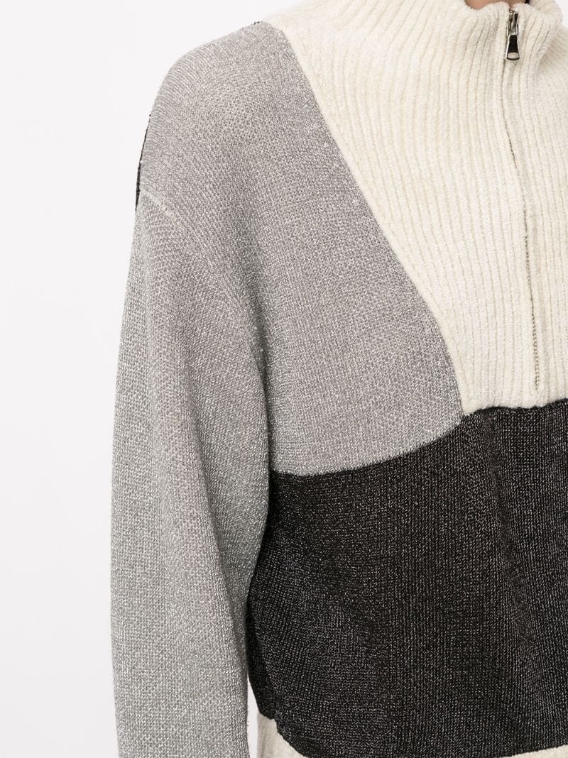 colour-block panelled jumper - 5