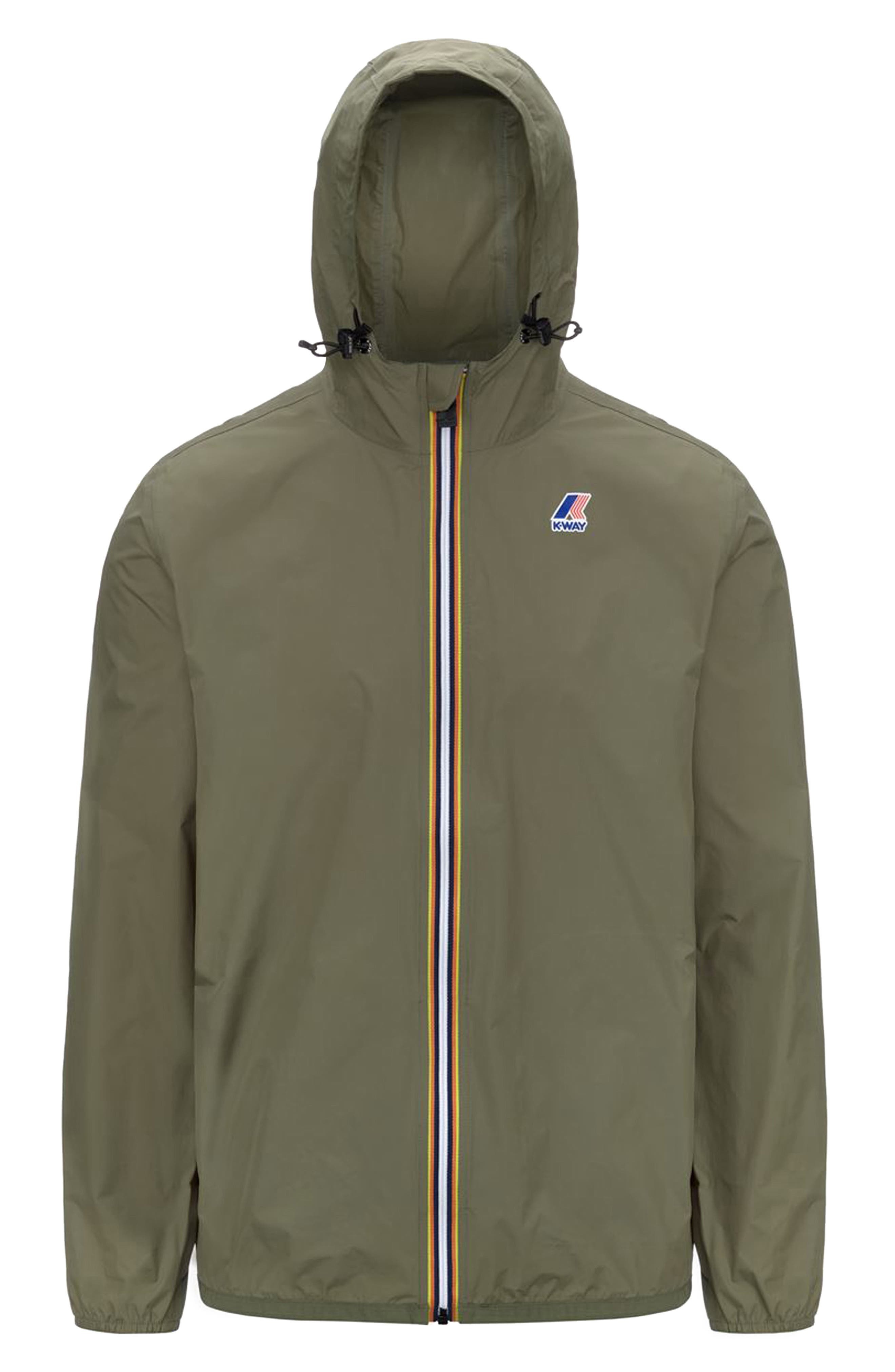 K-Way Le Vrai 4.0 Claude Water Repellent Jacket in Green Lichen at Nordstrom - 4