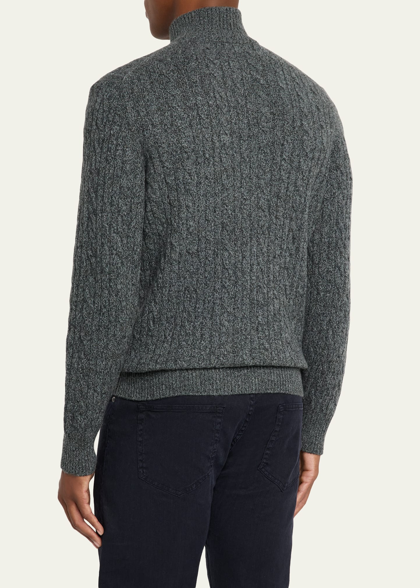 Cashmere Cable-Knit Sweater - 3