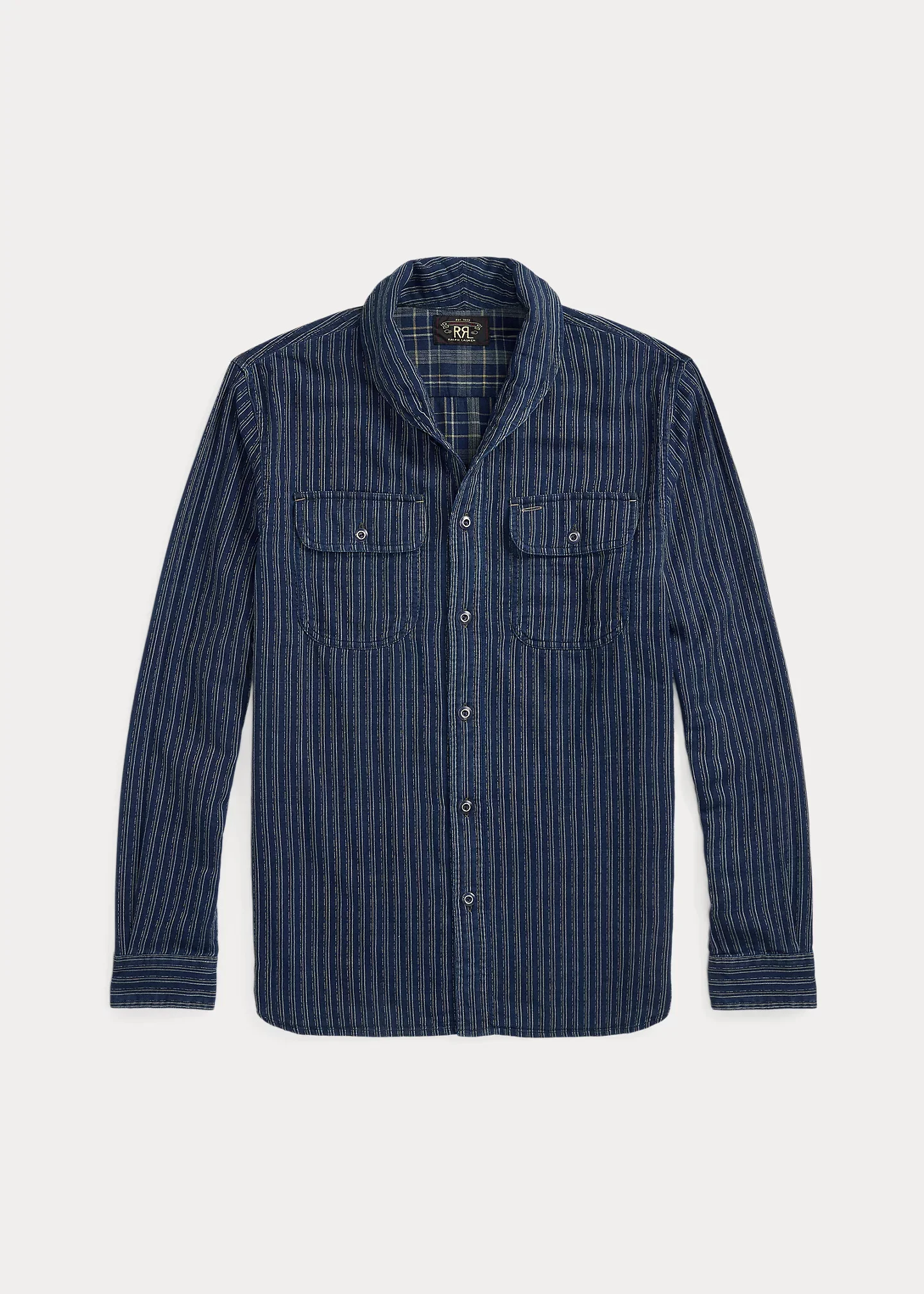 Indigo Striped Double-Faced Workshirt - 1