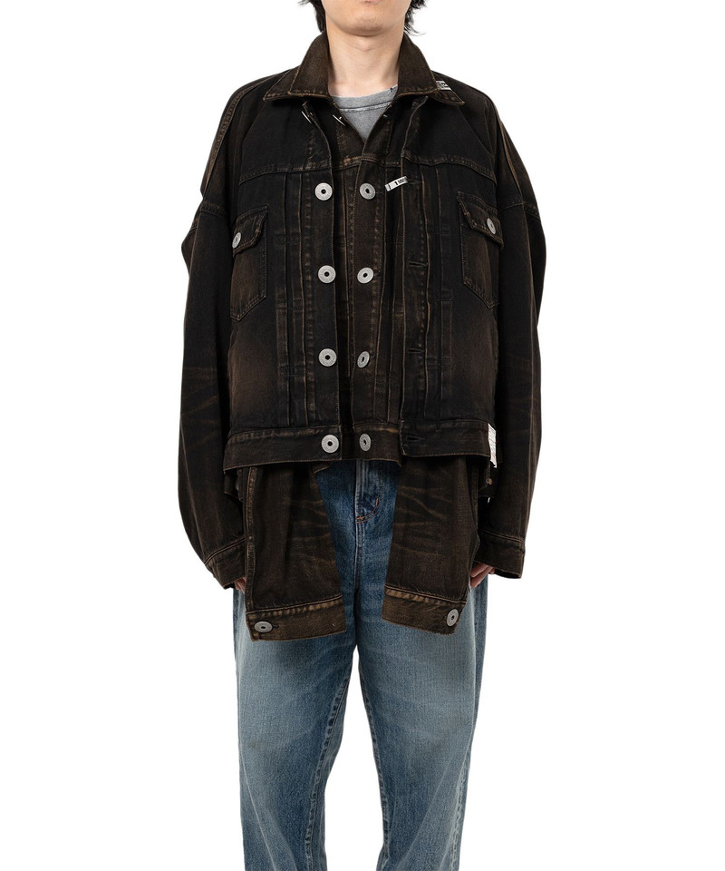 Front Layered Denim Jacket 3