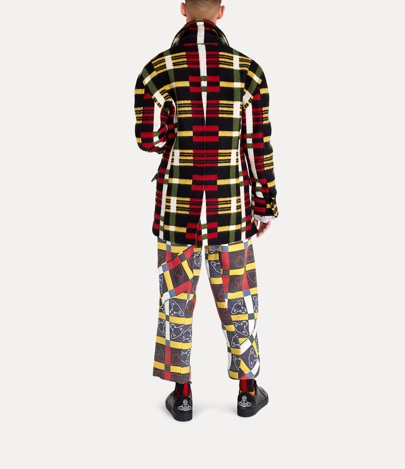 STRIPPED PEACOAT 6