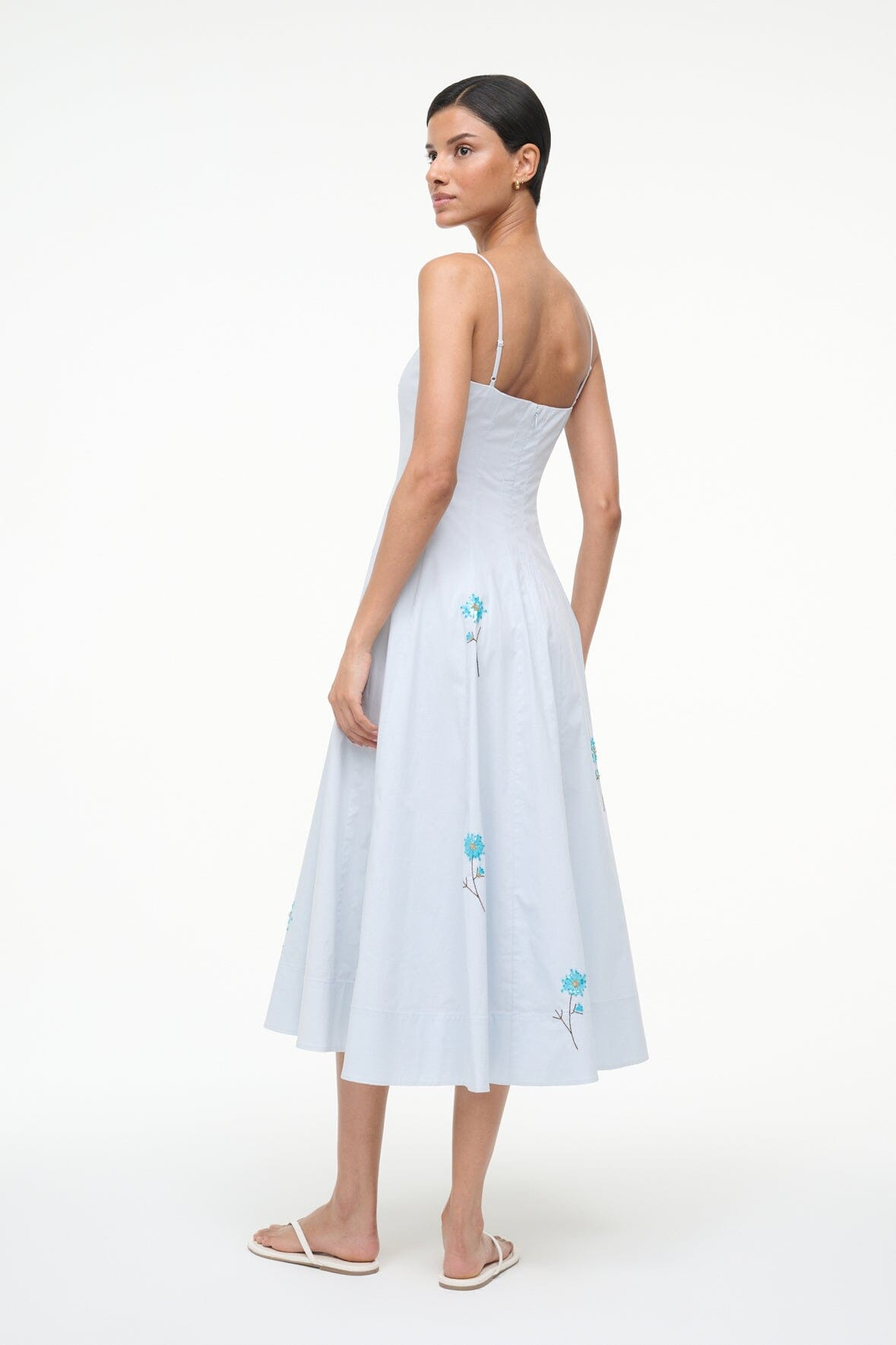 STAUD WYLIE DRESS DANDELION SKY - 7