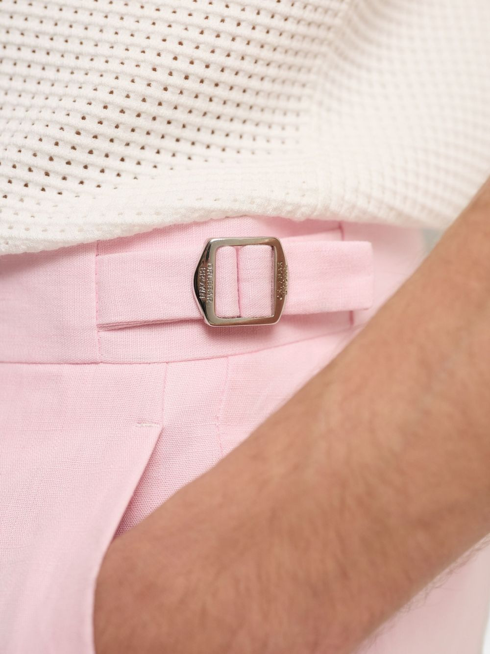 tailored linen shorts - 4