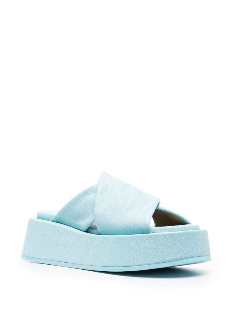 crossed-strap platform sandals - 2