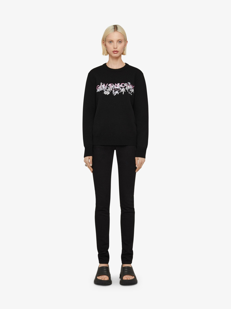 Givenchy 101 DALMATIANS SWEATER IN EMBROIDERED WOOL outlook