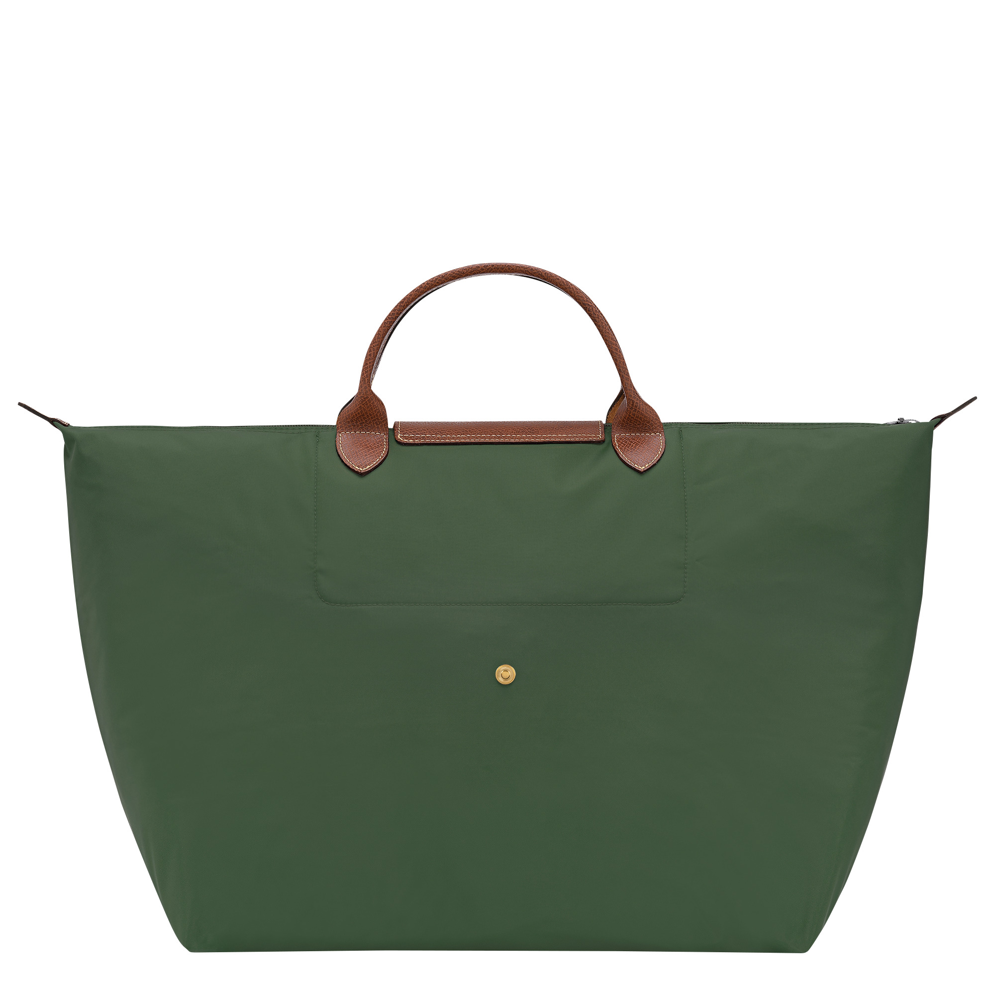 Le Pliage Original L Travel bag British Green - Recycled canvas - 4