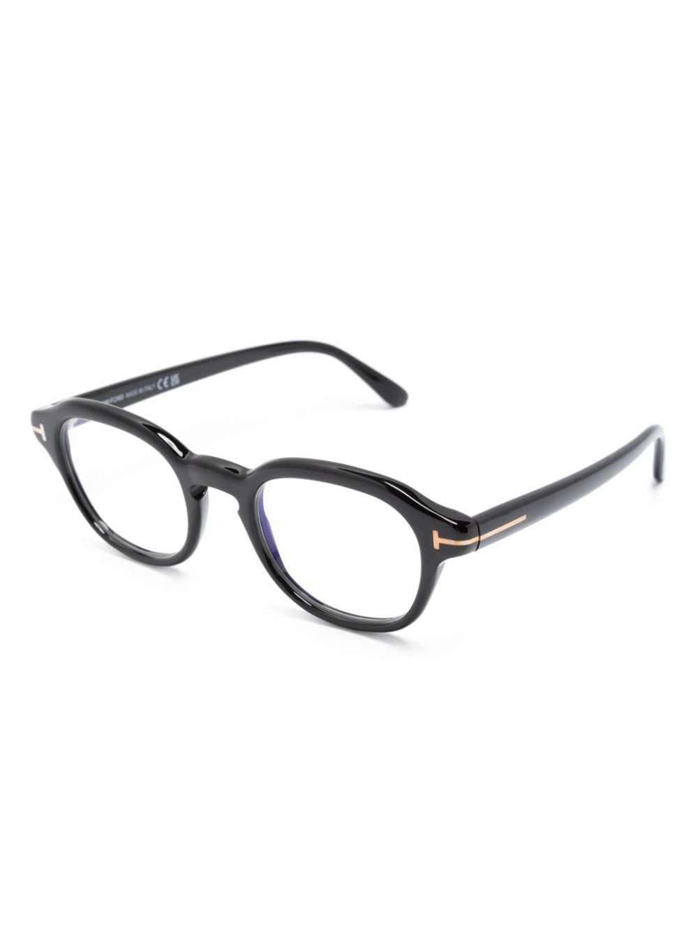 oval-frame acetate glasses - 2