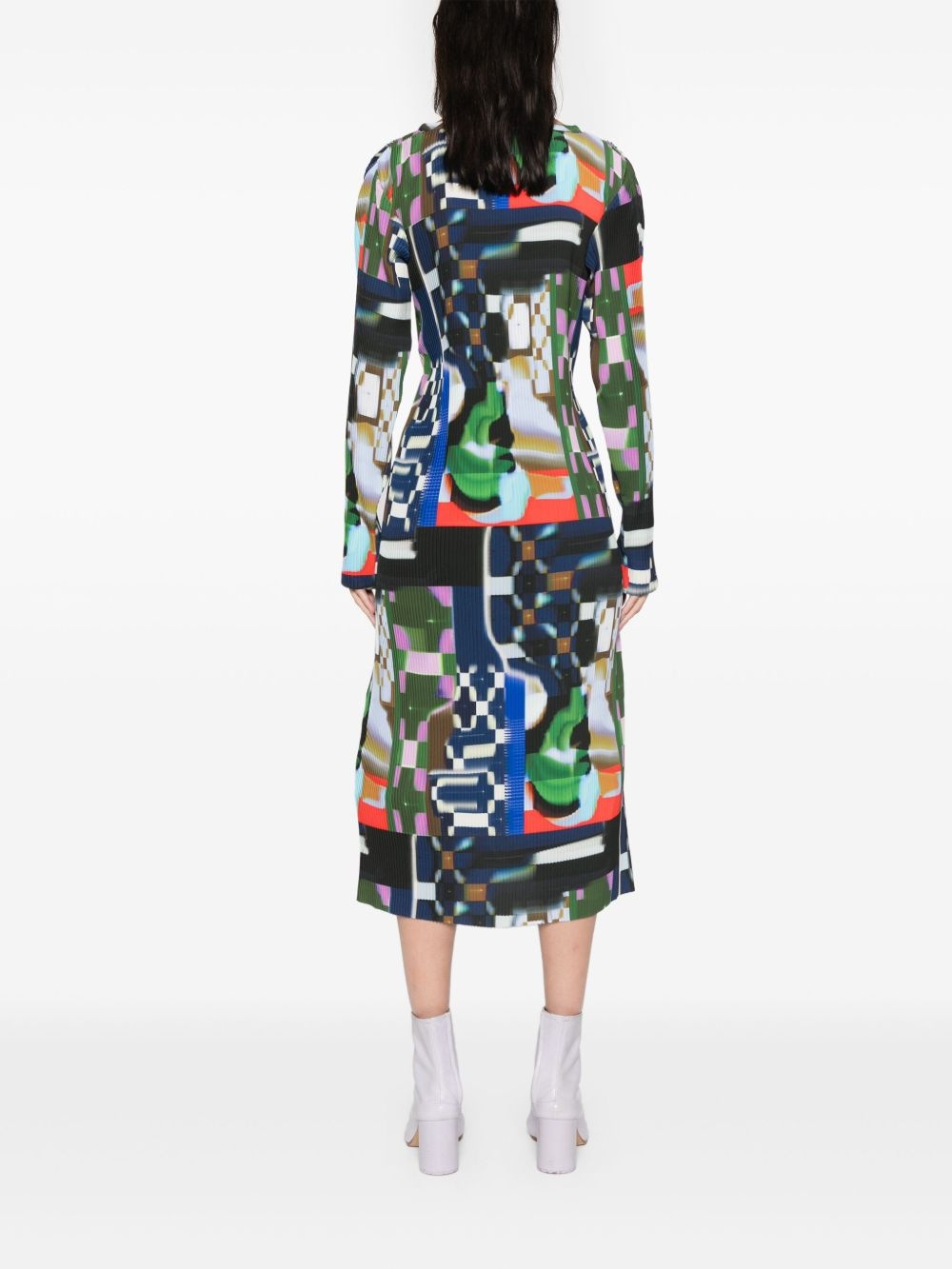 Knight Plissé midi dress - 4
