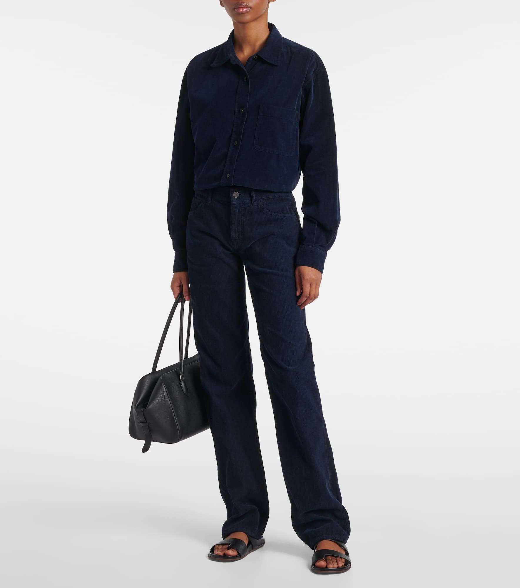 Carlyl cotton corduroy slim pants - 2