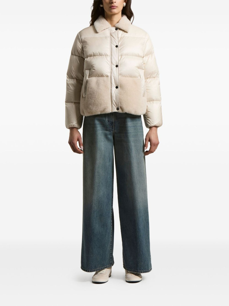 PESERICO quilted shearling jacket outlook