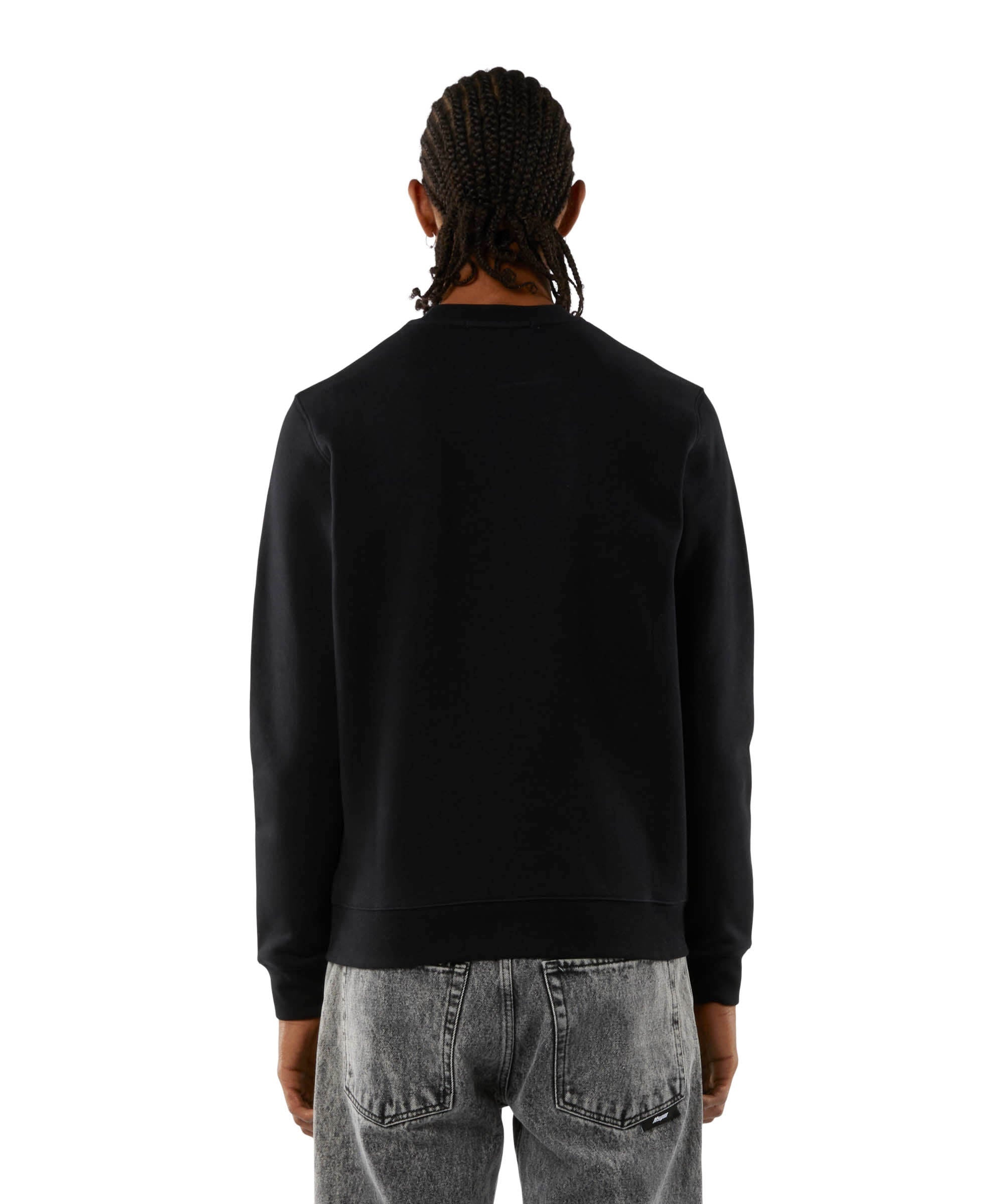 スウェット・トレーナー MSGM COTTON SWEATSHIRT WITH LOGO BOX MSGM Solid colour cotton sweatshirt with a box logo | REVERSIBLE