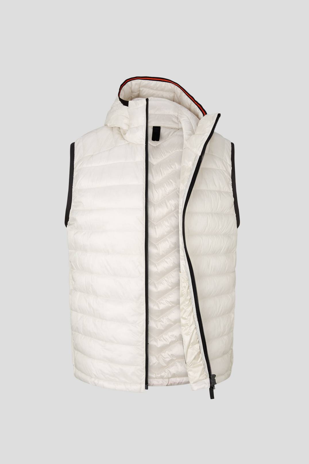 CASAN QUILTED VEST IN OFF-WHITE - 6