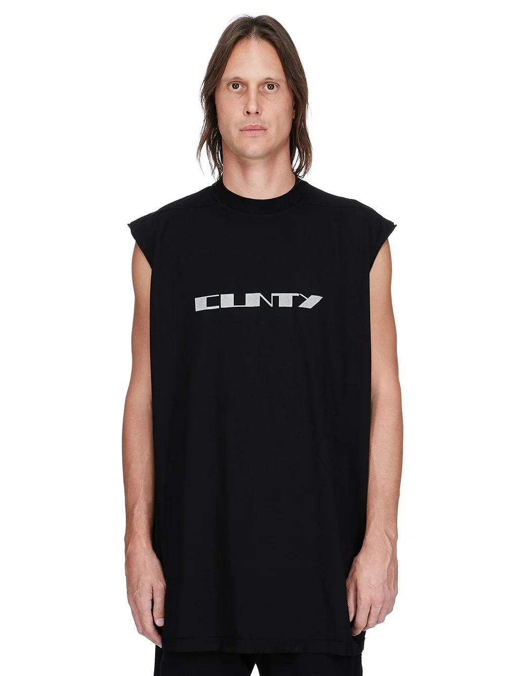 graphic-print sleeveless T-shirt - 1