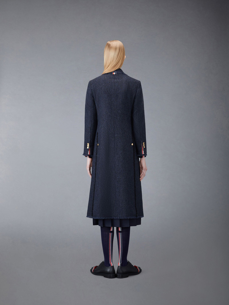 Thom Browne tweed single-breasted coat outlook