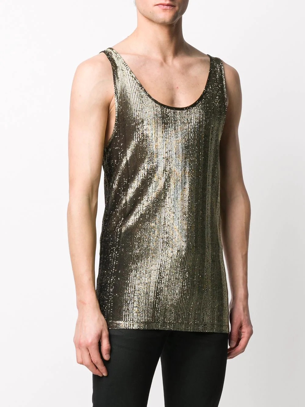 metallic tank top - 3